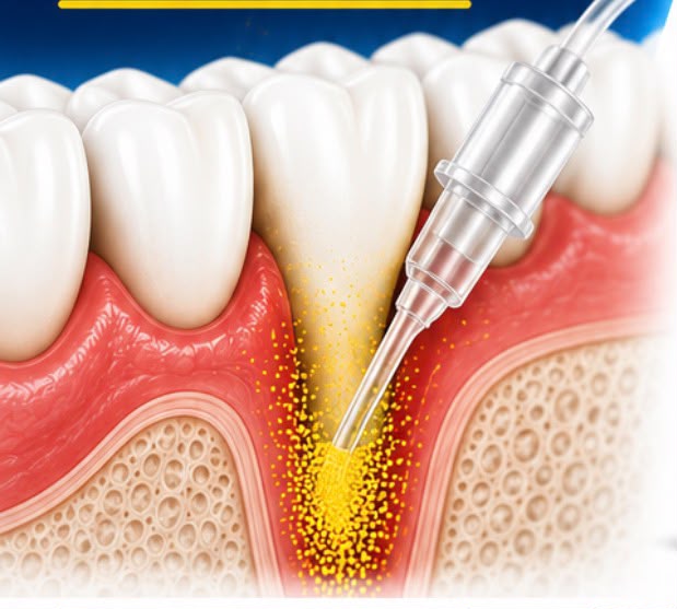 Subgingival placement of minocycline HCl 1 mg after scaling and root planing